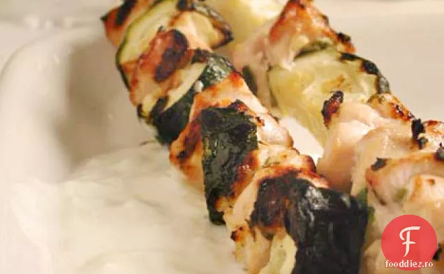Souvlaki de pui cu sos Tzatziki