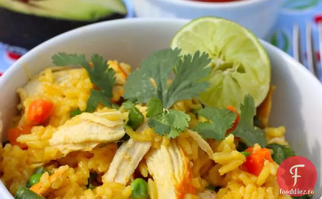 Pui și orez (arroz con Pollo)