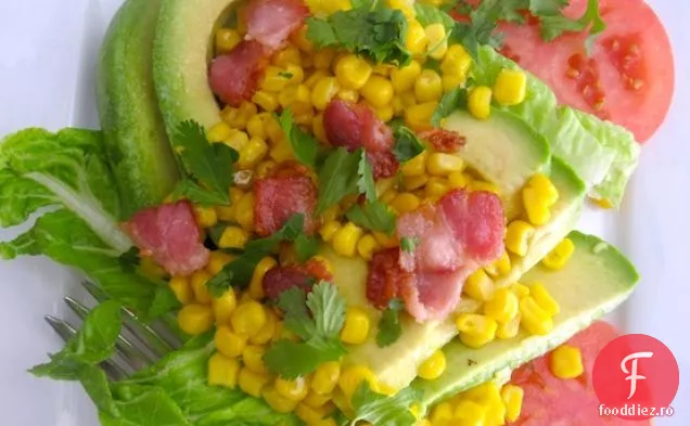 Salată de Avocado-porumb cu vinetă de tei