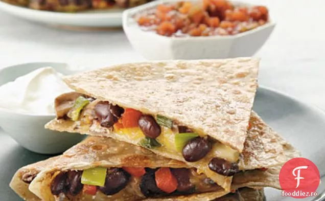 Portobello și Quesadillas de fasole neagră