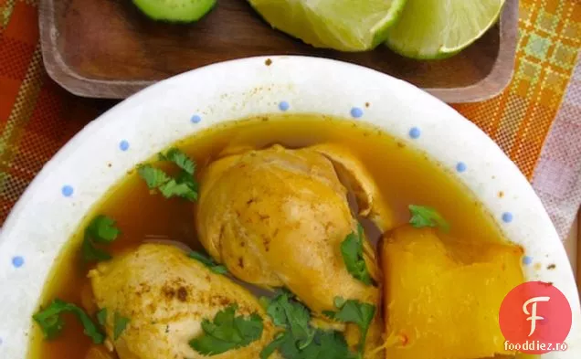 Hervido Llanero De Pollo (supă de pui columbiană din Los Llanos)