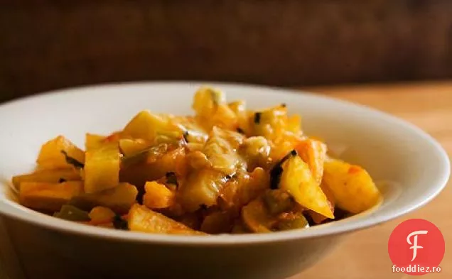 Chayote Cu Roșii Și Chile Verde