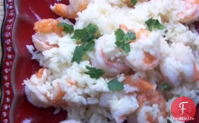 Orez cu nucă de cocos și creveți (Arroz Con Coco y Camarones)