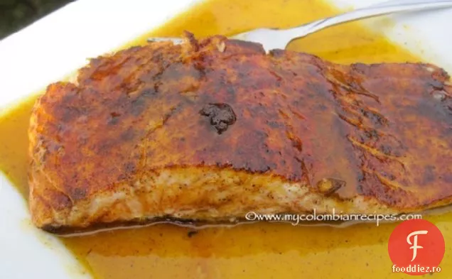 Salm de Mandarina (somon cu sos de mandarina)