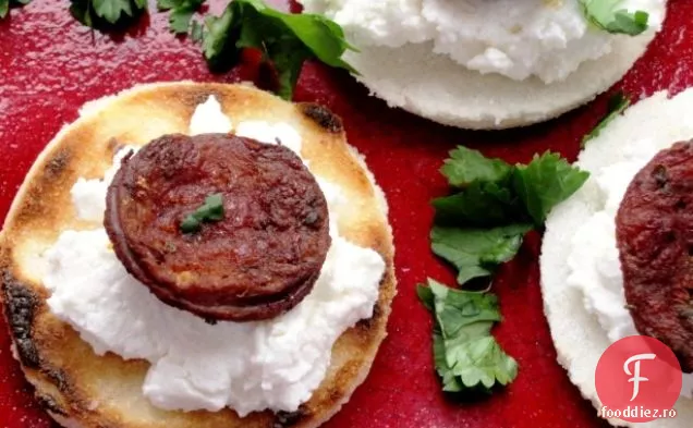 Chipsuri Arepa cu Chorizo și Queso Fresco