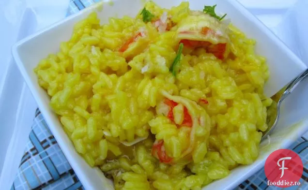 Risotto de șofran și creveți