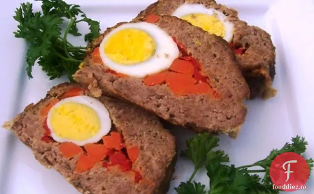Pâine De Carne Umplută În Stil Columbian (Albondig Circulan Colombiano)