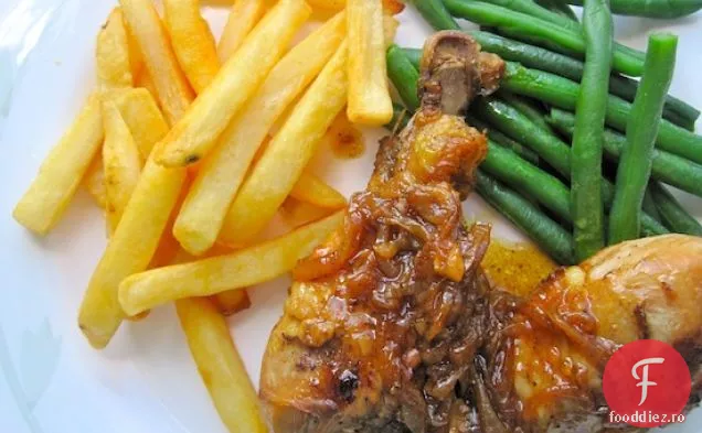 Pollo Encebollado (pui în sos de ceapă)