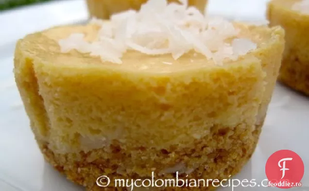 Dulce de Leche și Mini Cheesecakes cu nucă de cocos