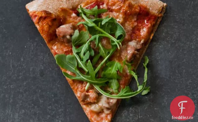 Pizza Picantă Cu Cârnați De Curcan (Plăcinta De Pornire)