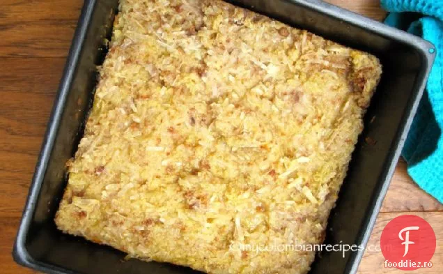 Torta de Dulce de Coco (tort columbian cu budincă de nucă de cocos)