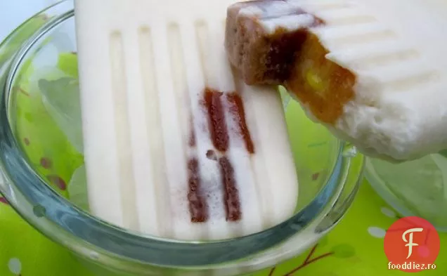 Paletas de Coco con Bocadillo (Popsicles cu pastă de nucă de cocos și Guava)