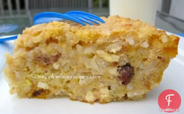 Torta de Pastores (tort columbian cu brânză și budincă de orez)