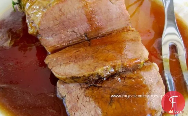 Muchacho con Melao de Panela (carne de vită cu sirop de zahăr din trestie)
