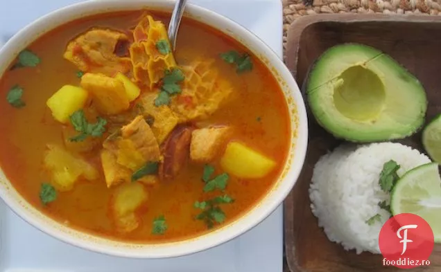 Mondongo Colombiano (supă de porc, Tripă și Chorizo)