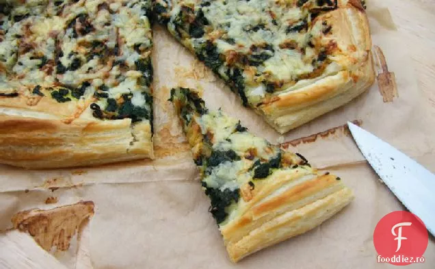 Tarta Cu Puf De Spanac Si Ceapa