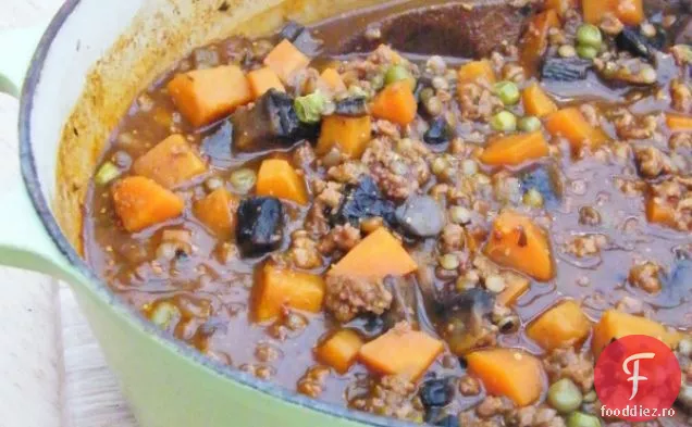 Tocană de legume și linte-dieta 5:2 = 242 calorii