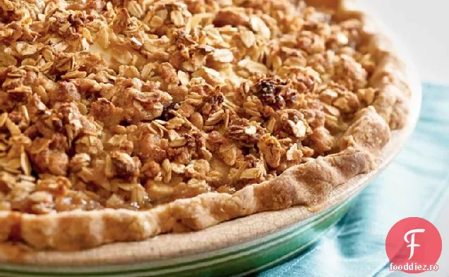 Gingery plăcintă cu afine-pere cu fulgi de ovăz Streusel