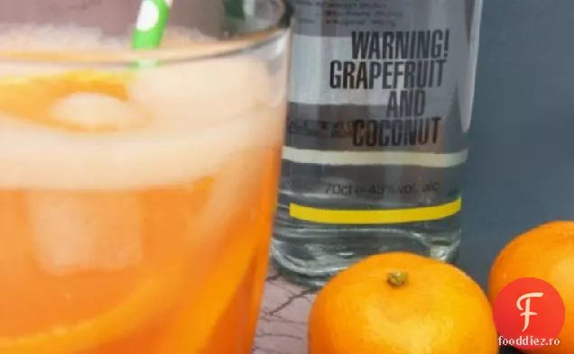 Cocktail de gin roșu rubin cu clementină