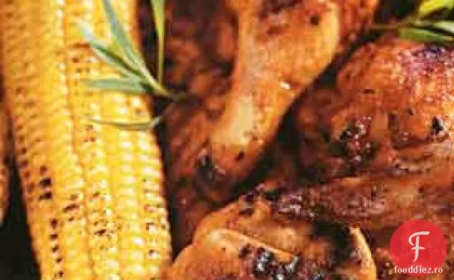 Porumb la grătar cu unt de usturoi prăjit