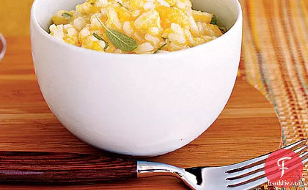 Risotto de dovlecei și usturoi prăjit