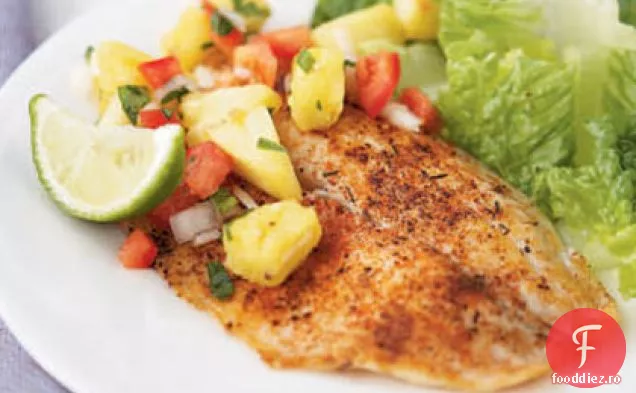 Tilapia picantă cu gust de ananas-piper
