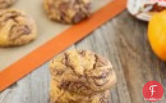 Nutella Swirl Cookie-Uri De Dovleac