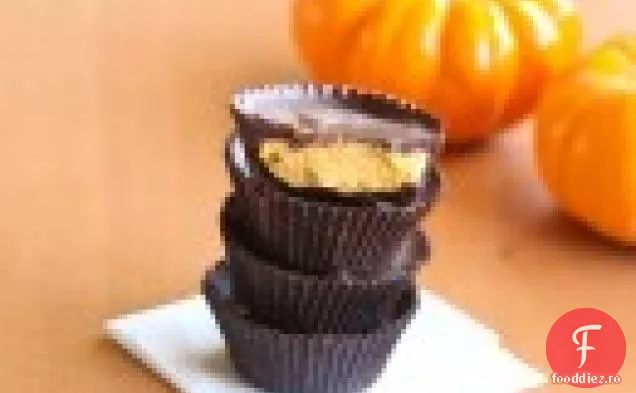Cupe De Ciocolată Cu Cheesecake Cu Dovleac