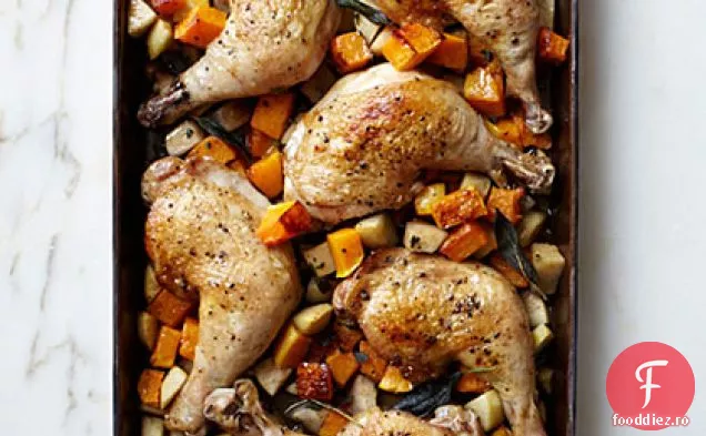 Butternut Squash-Tigaie De Pui-Friptură
