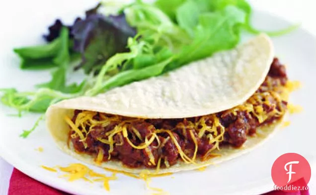 Sloppy Joes în tortilla de porumb moale