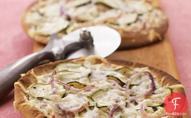Mini pizza albă cu legume
