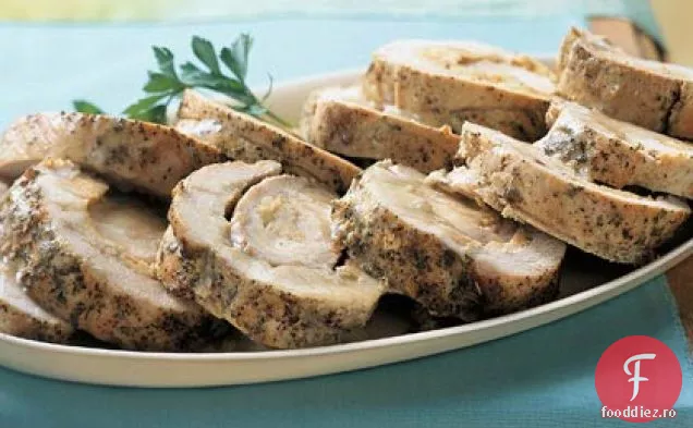 Pâine cu mere și porumb-muschi de porc umplut