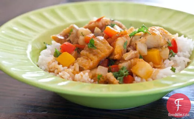 Cod de sare (bacalao) cu cartofi peste orez