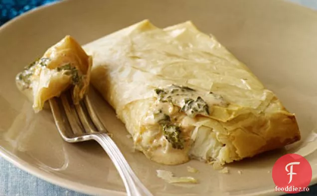 Halibut picant copt în Phyllo
