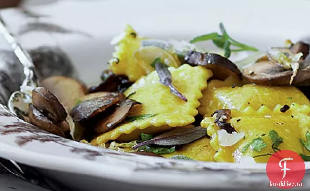 Ravioli de dovleac cu ciuperci