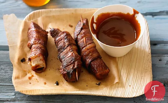Aripi De Porc Învelite Cu Slănină