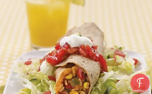 Fasole prăjită și Burritos de orez