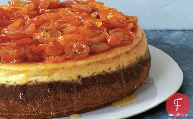 Cheesecake portocaliu cu Kumquats confiate