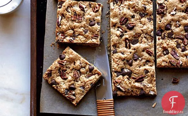 Ciocolată-Chip-Pecan Cookie Baruri