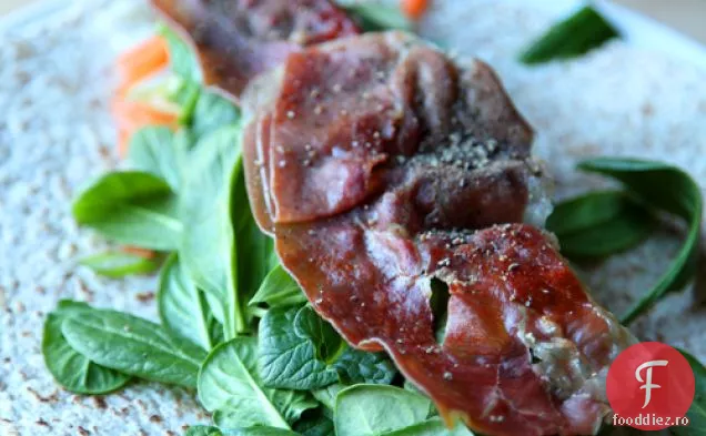 Wrap Rapid De Legume Proaspete Cu Prosciutto Crocant