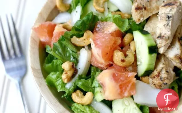 Salată De Grapefruit Roz Cu Vinetă De Zahăr Brun