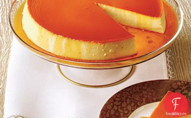 Flan De Brânză Cu Cremă De Caramel