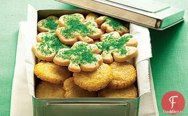 Cookie-uri Shamrock și monede de aur