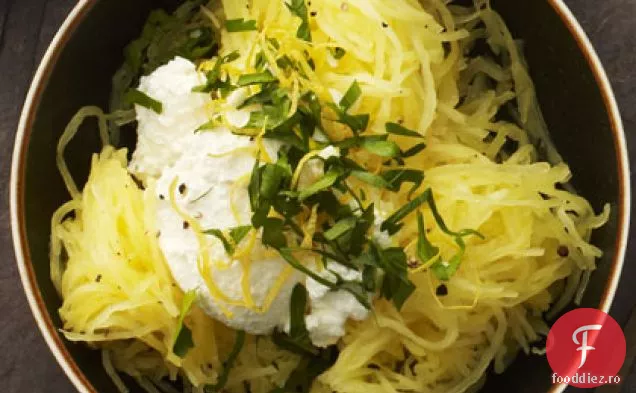 Spaghetti Squash cu Ricotta și Gremolata