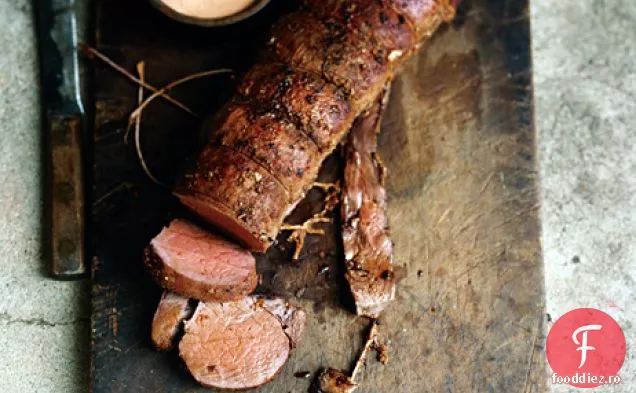 Filet de vită cu maioneză de boia afumată