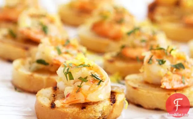 Creveți Bruschetta al Limoncello