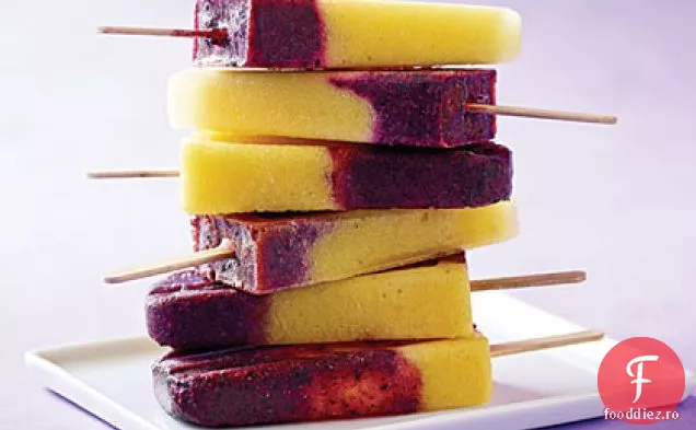Pineapple-Berry Ice Pops