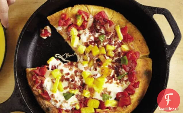 Pizza 6: Pizza hawaiană prăjită la tigaie