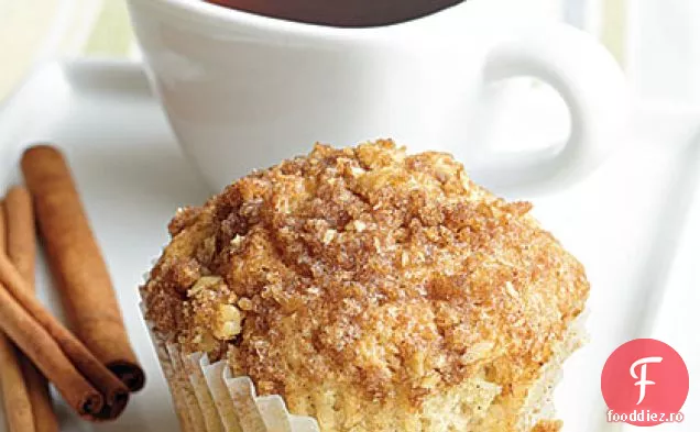 Brioșe cu scorțișoară și stafide cu Topping de Streusel