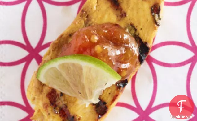Mușcături de pui Tandoori cu chutney de Mango